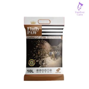 FLUFFY PAWS CAT LITTER 10L - Coffee